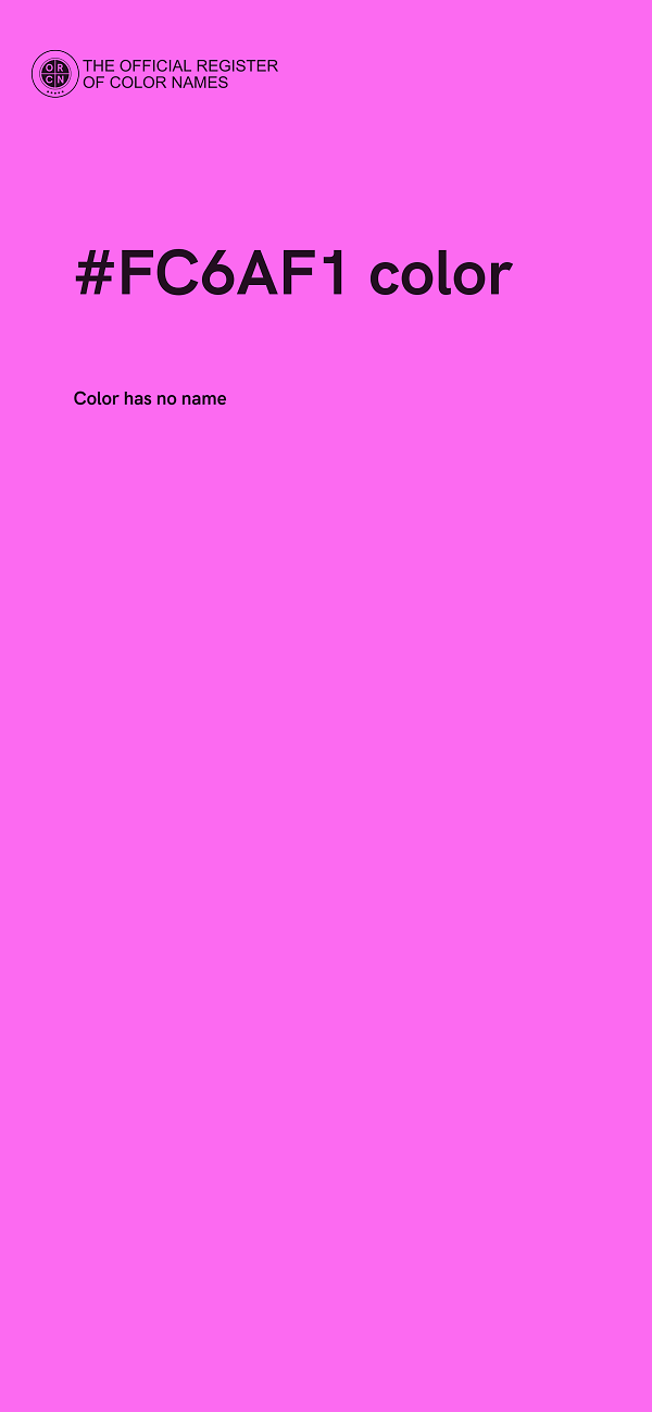 #FC6AF1 color image