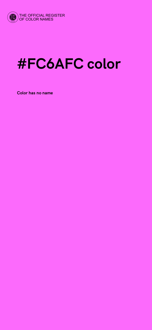 #FC6AFC color image