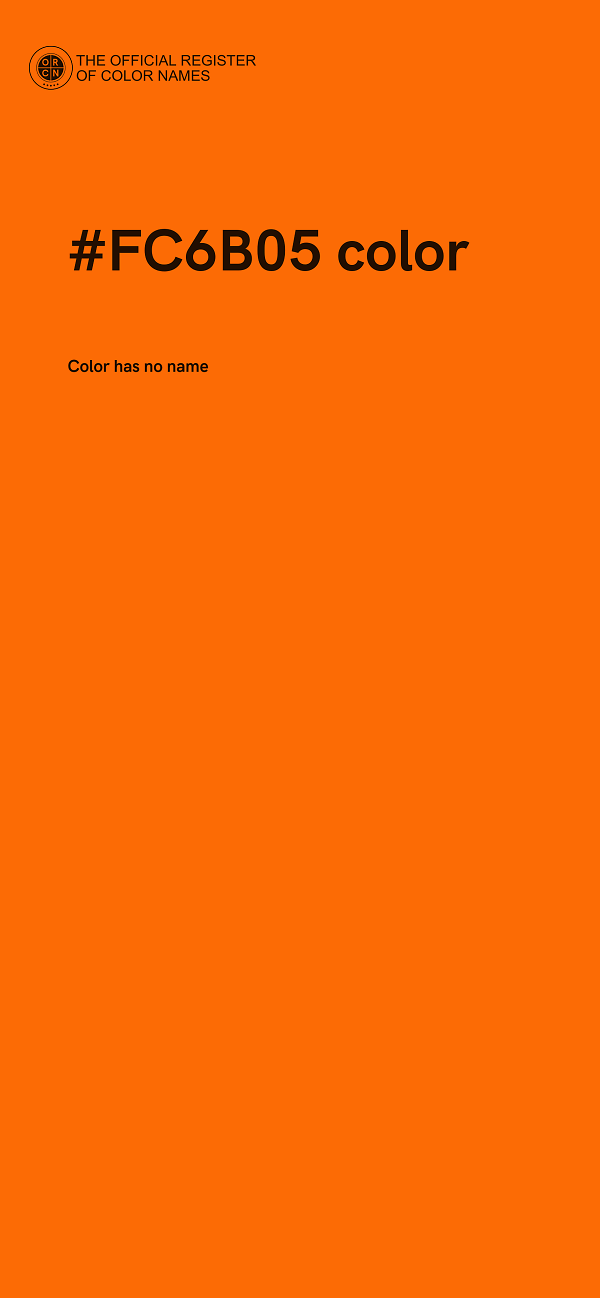 #FC6B05 color image