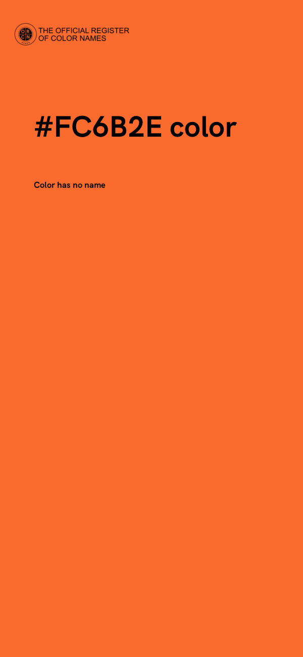 #FC6B2E color image