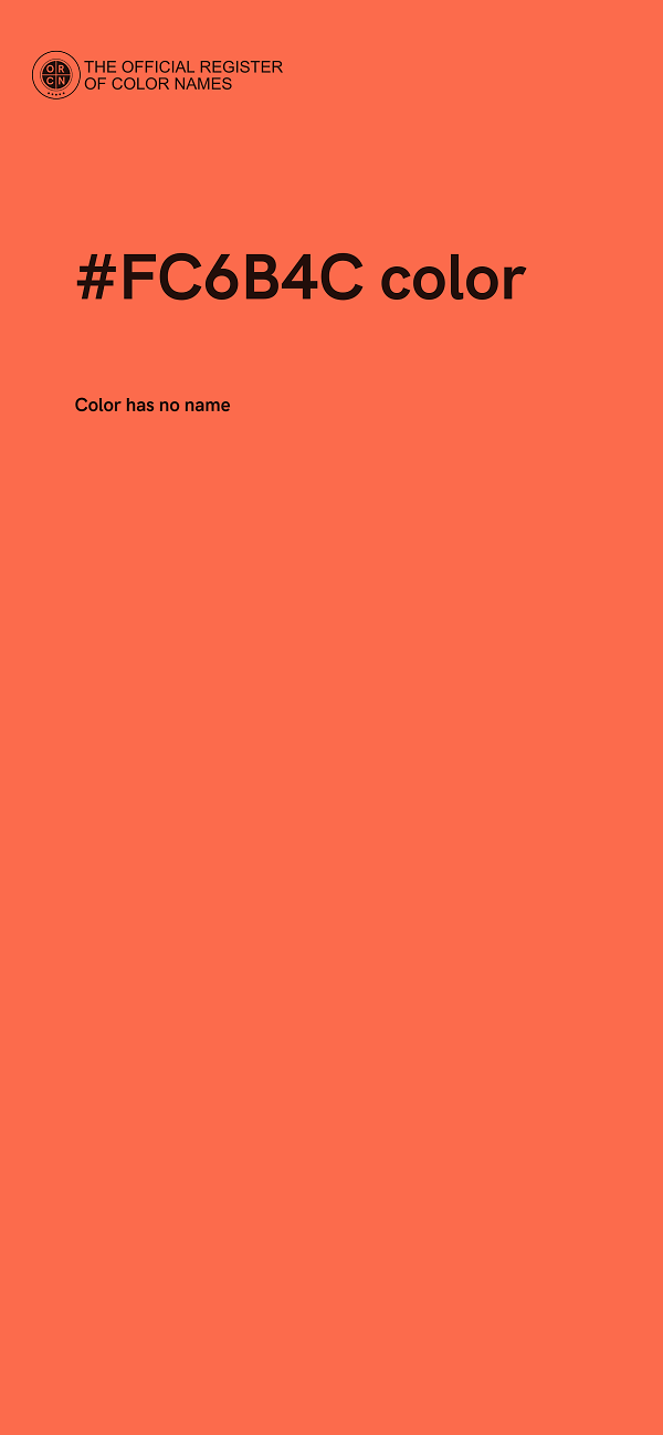 #FC6B4C color image
