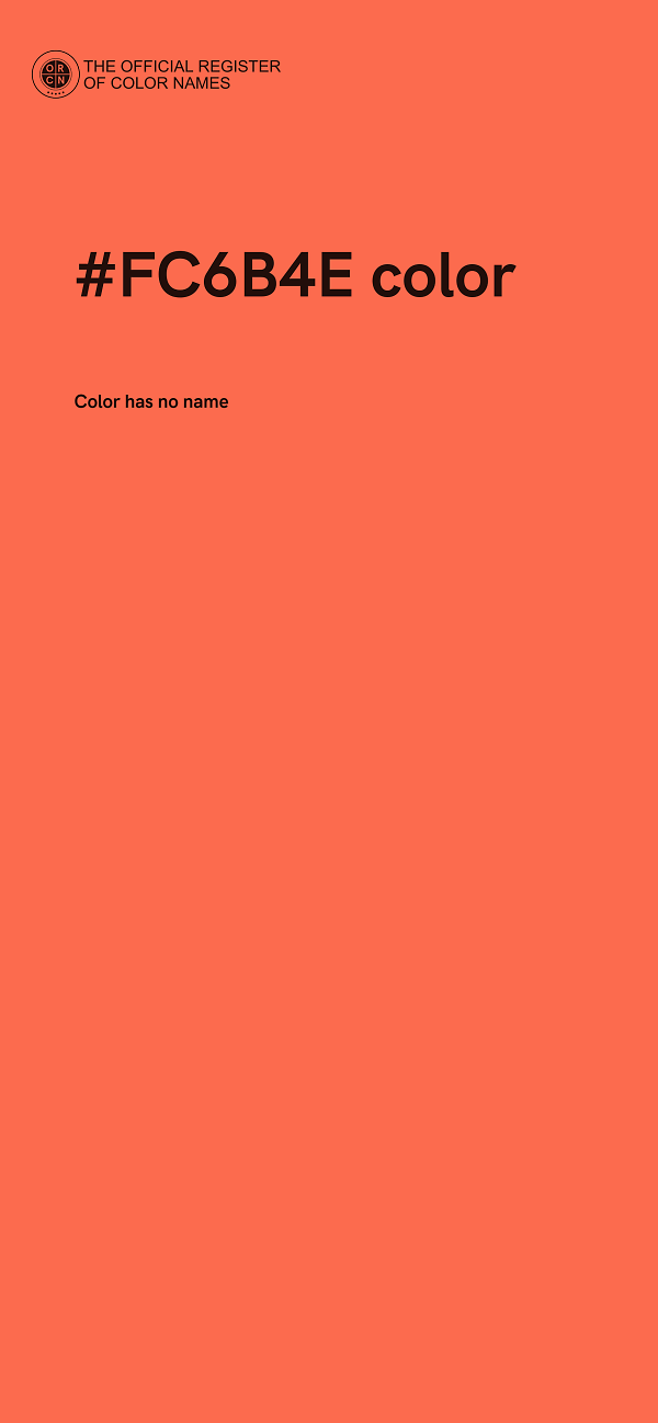 #FC6B4E color image