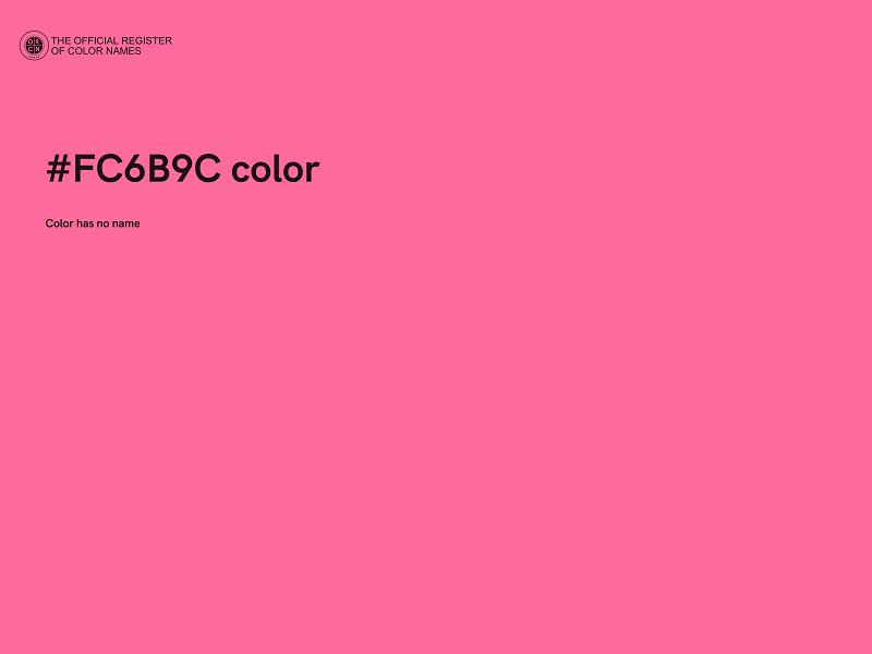 #FC6B9C color image