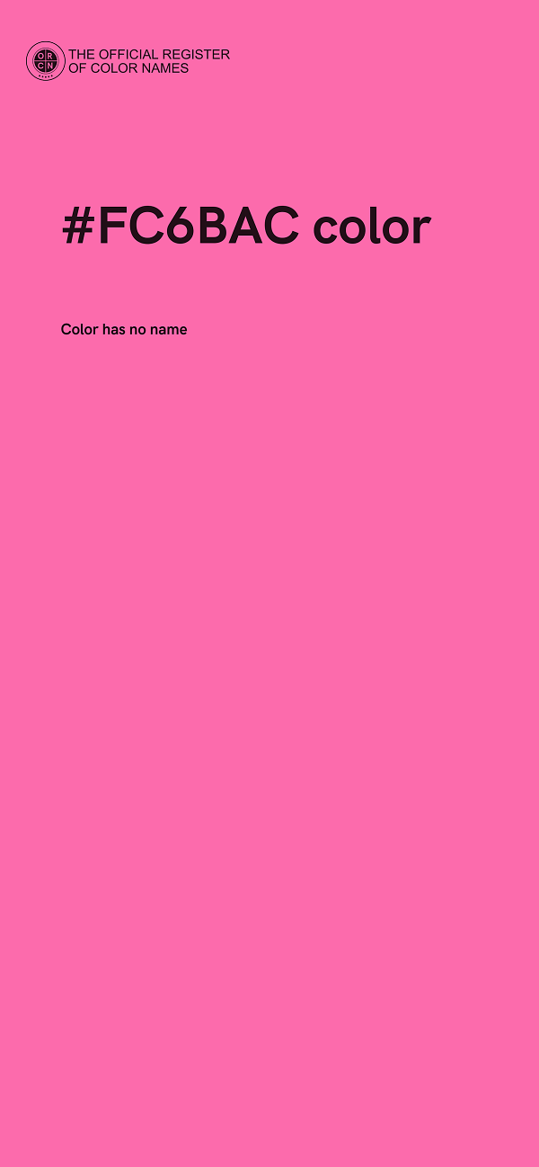 #FC6BAC color image