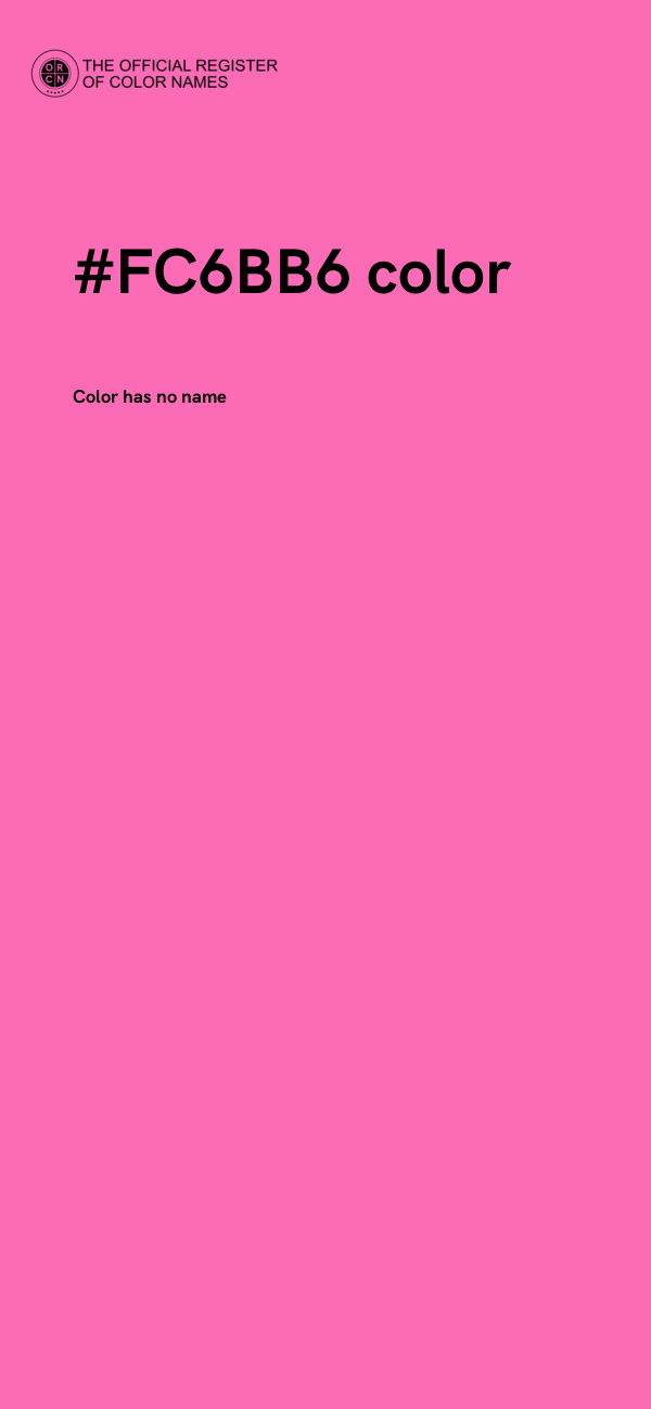 #FC6BB6 color image