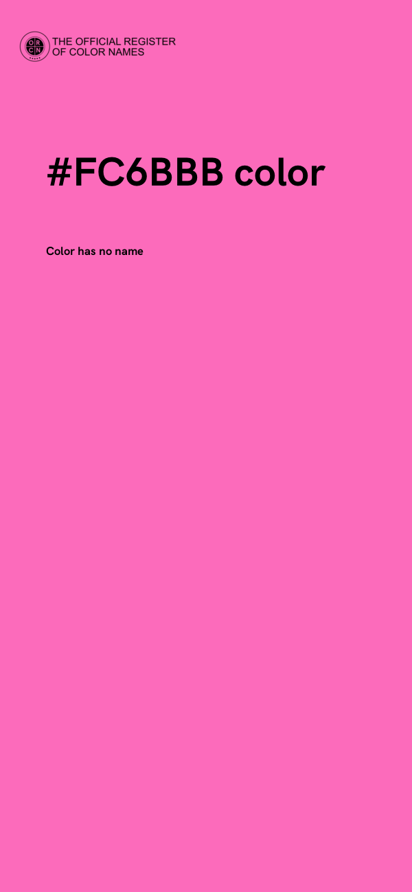 #FC6BBB color image