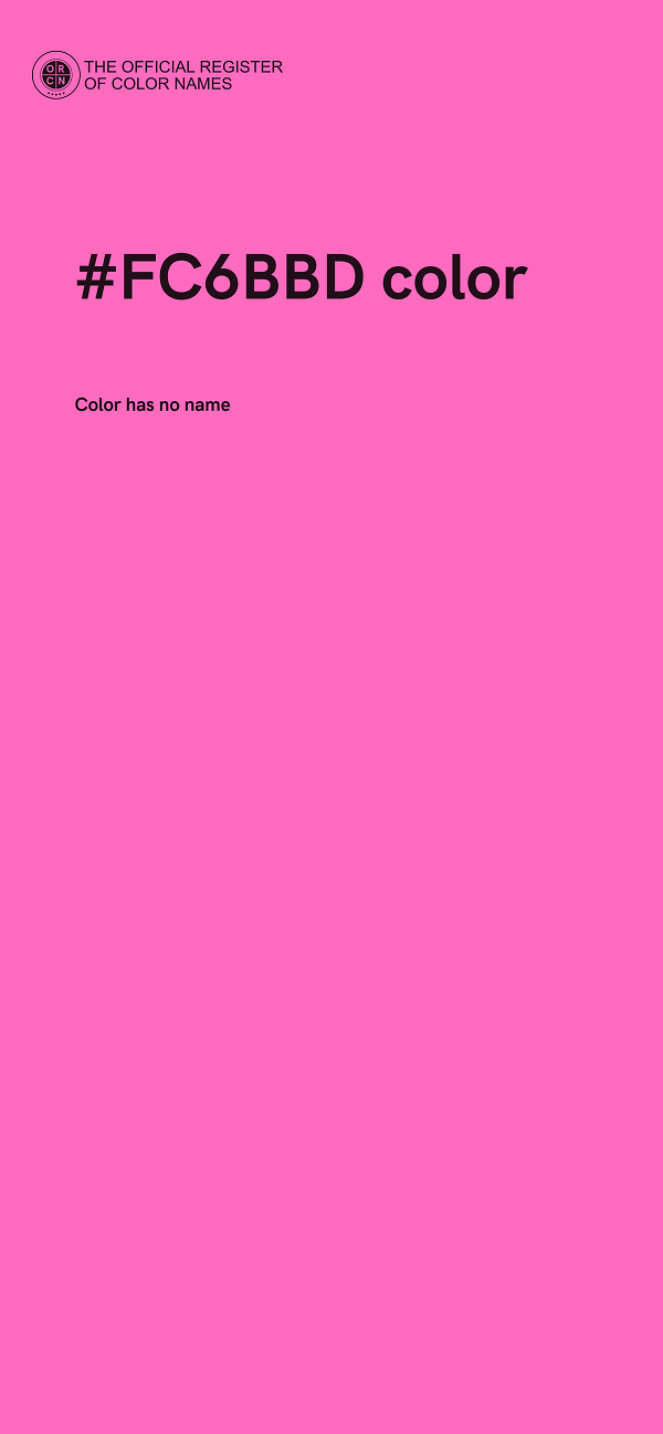 #FC6BBD color image