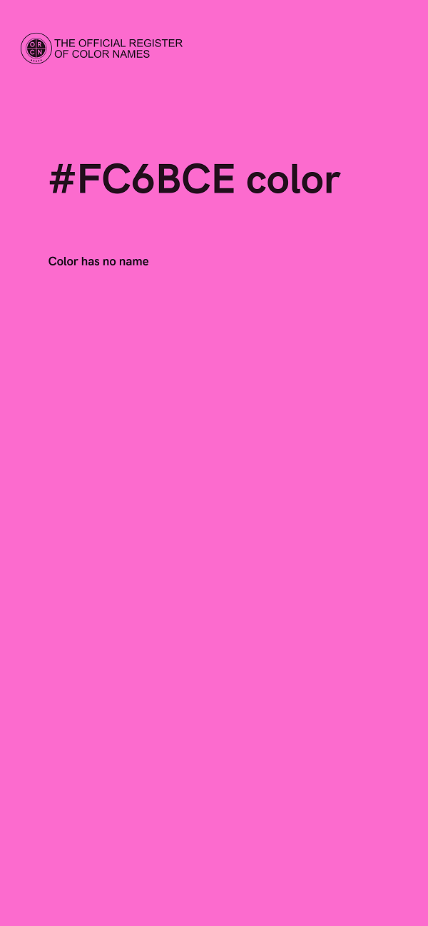 #FC6BCE color image