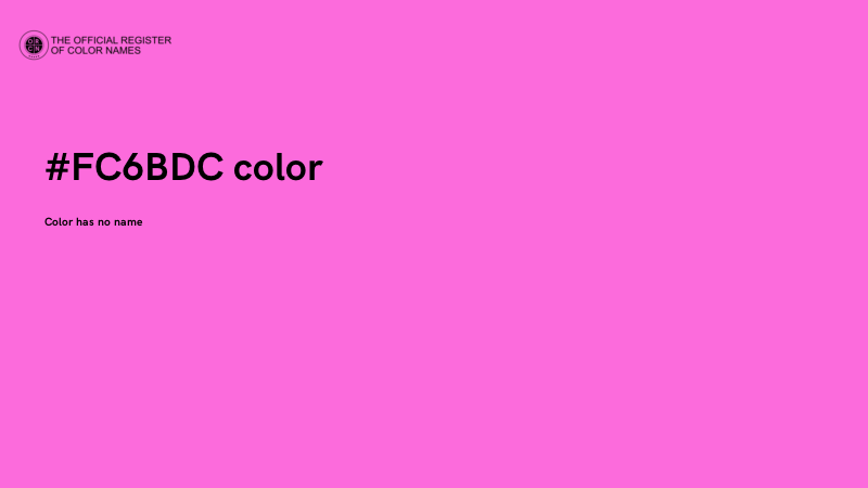 #FC6BDC color image