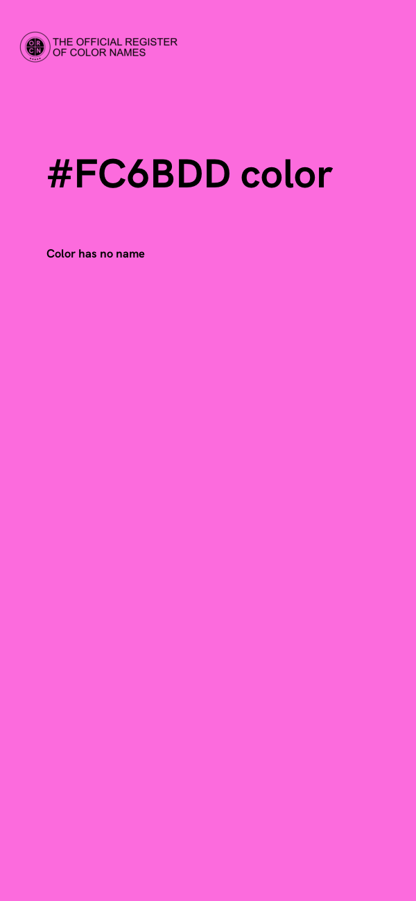 #FC6BDD color image