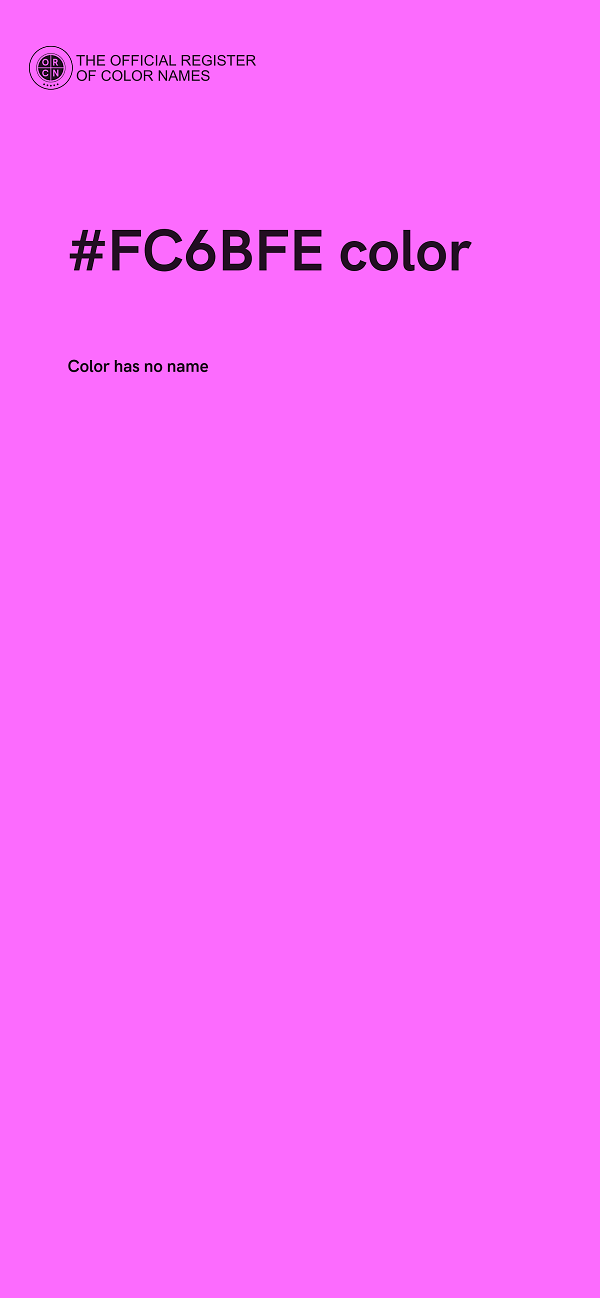 #FC6BFE color image