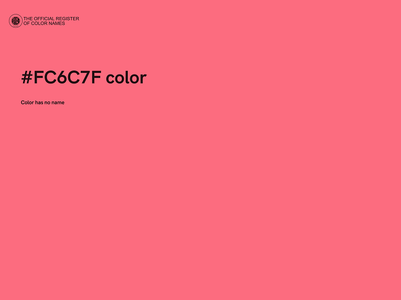 #FC6C7F color image