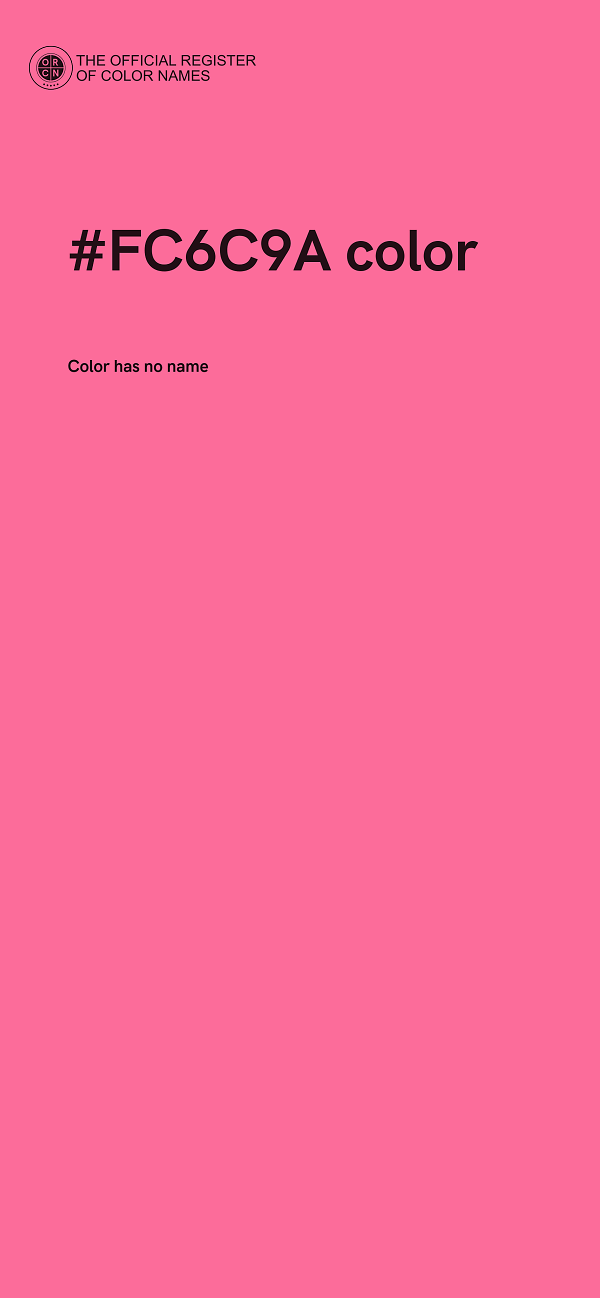 #FC6C9A color image
