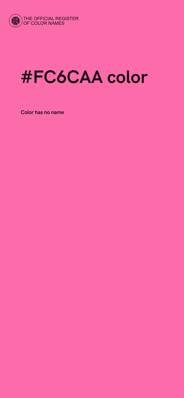#FC6CAA color image