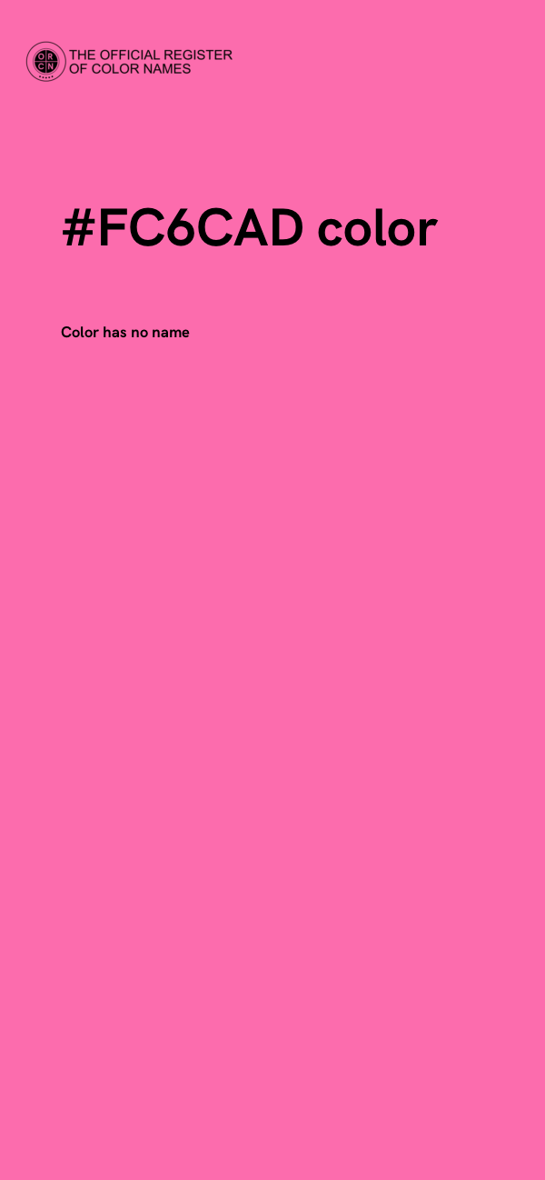 #FC6CAD color image