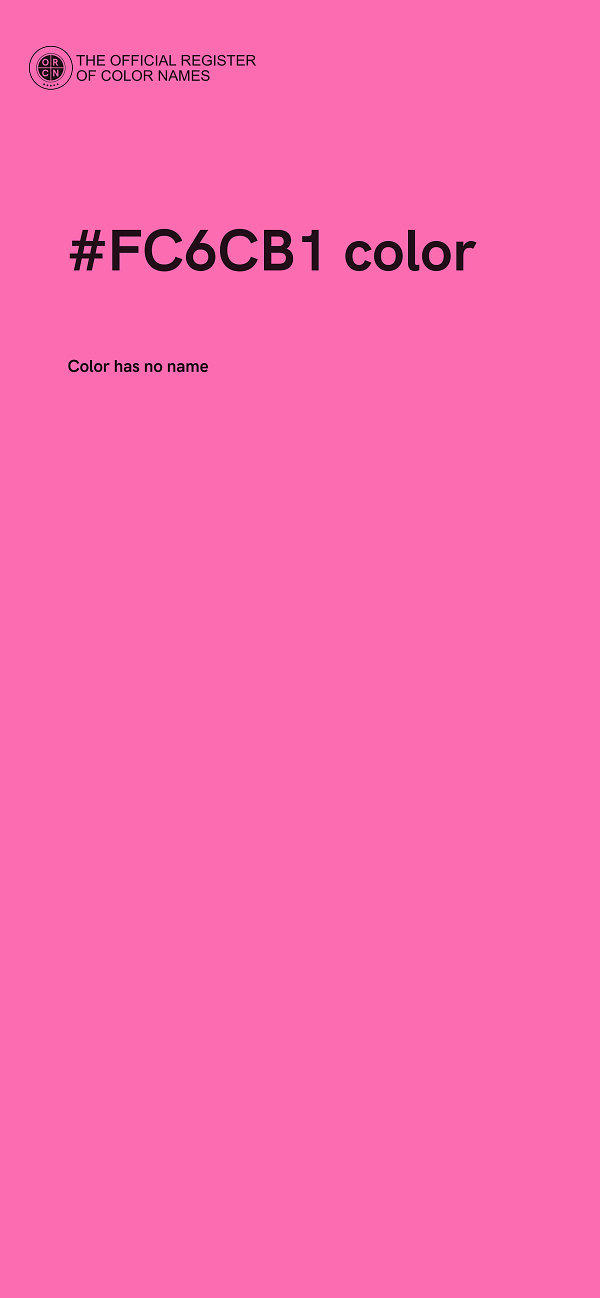 #FC6CB1 color image