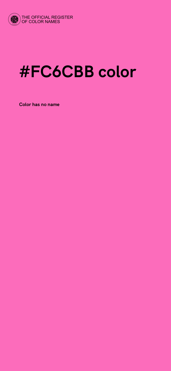 #FC6CBB color image