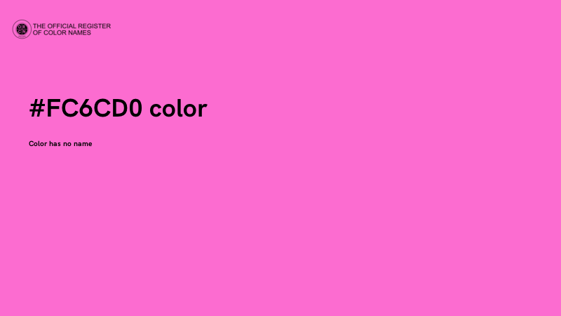 #FC6CD0 color image