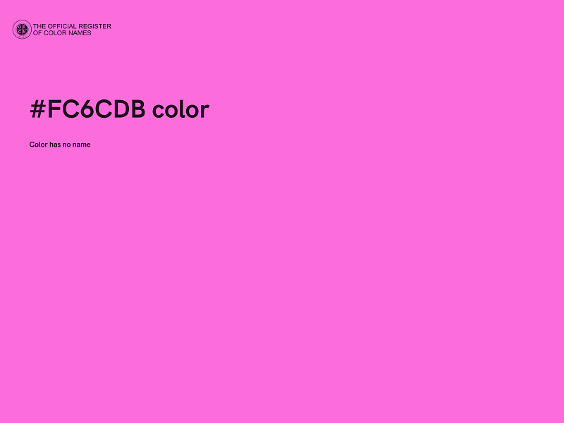 #FC6CDB color image