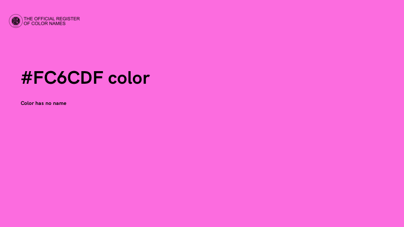 #FC6CDF color image