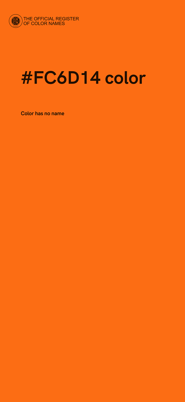 #FC6D14 color image