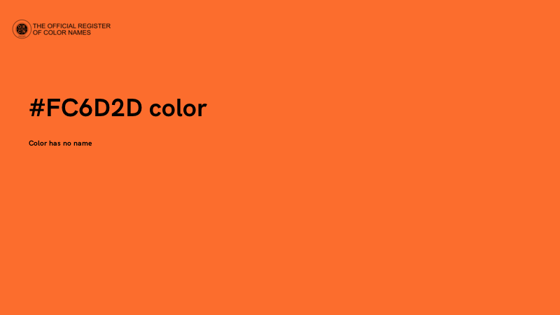 #FC6D2D color image