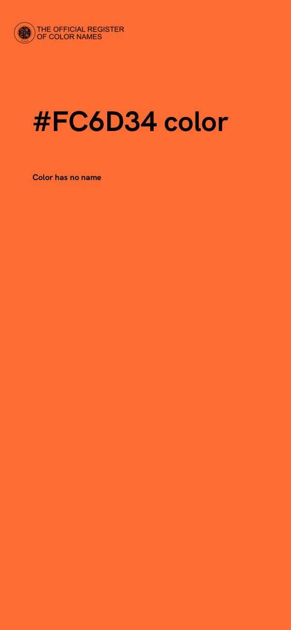 #FC6D34 color image