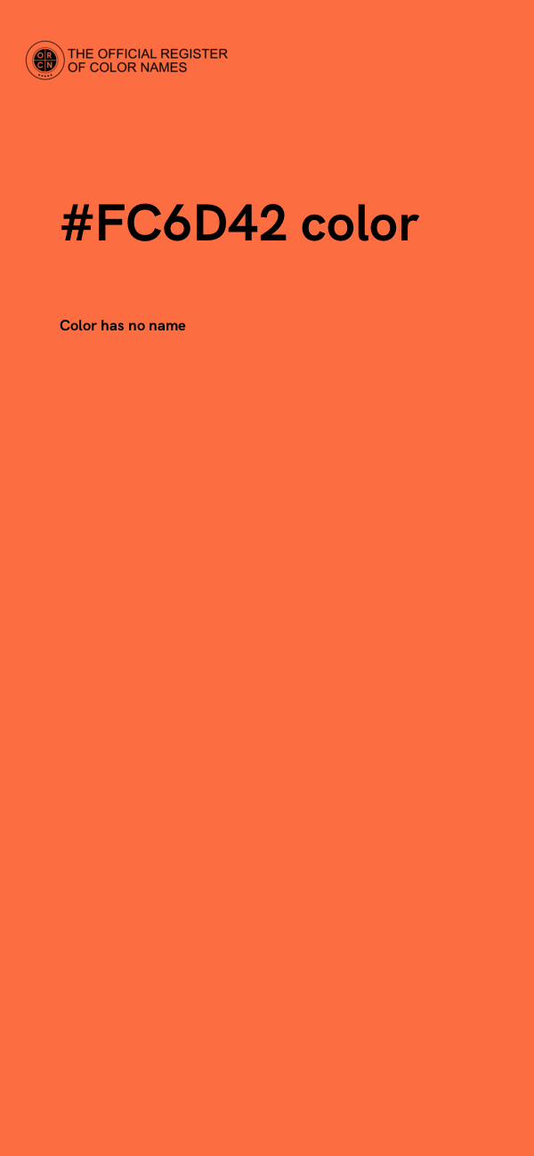 #FC6D42 color image