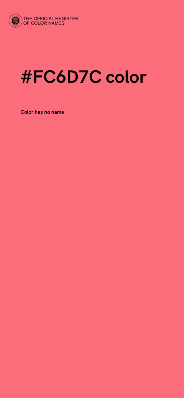 #FC6D7C color image