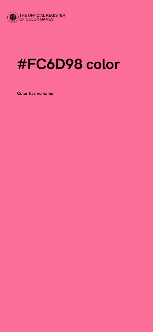 #FC6D98 color image
