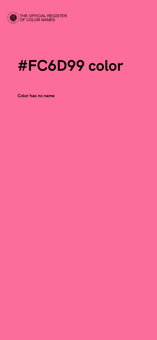 #FC6D99 color image