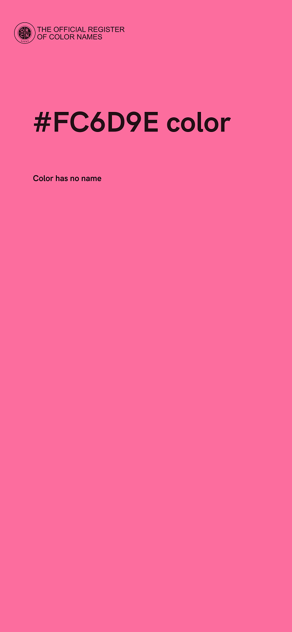 #FC6D9E color image