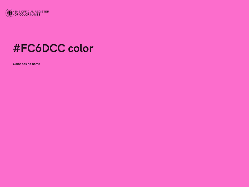 #FC6DCC color image