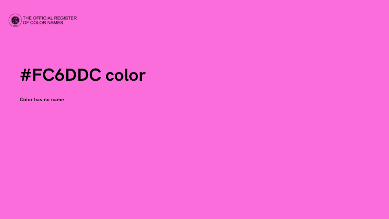 #FC6DDC color image