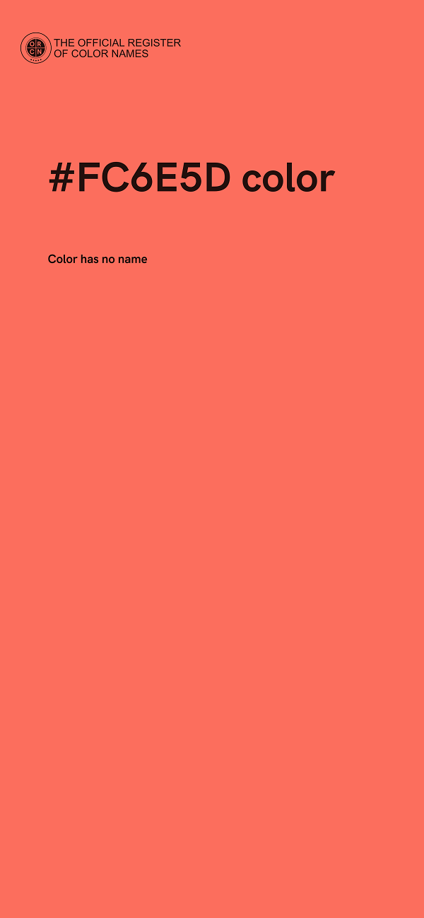 #FC6E5D color image