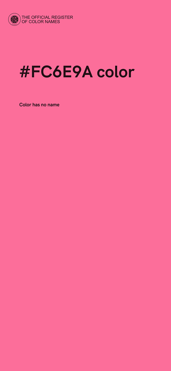 #FC6E9A color image