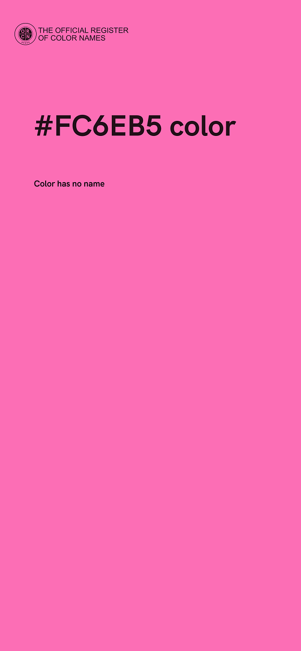 #FC6EB5 color image