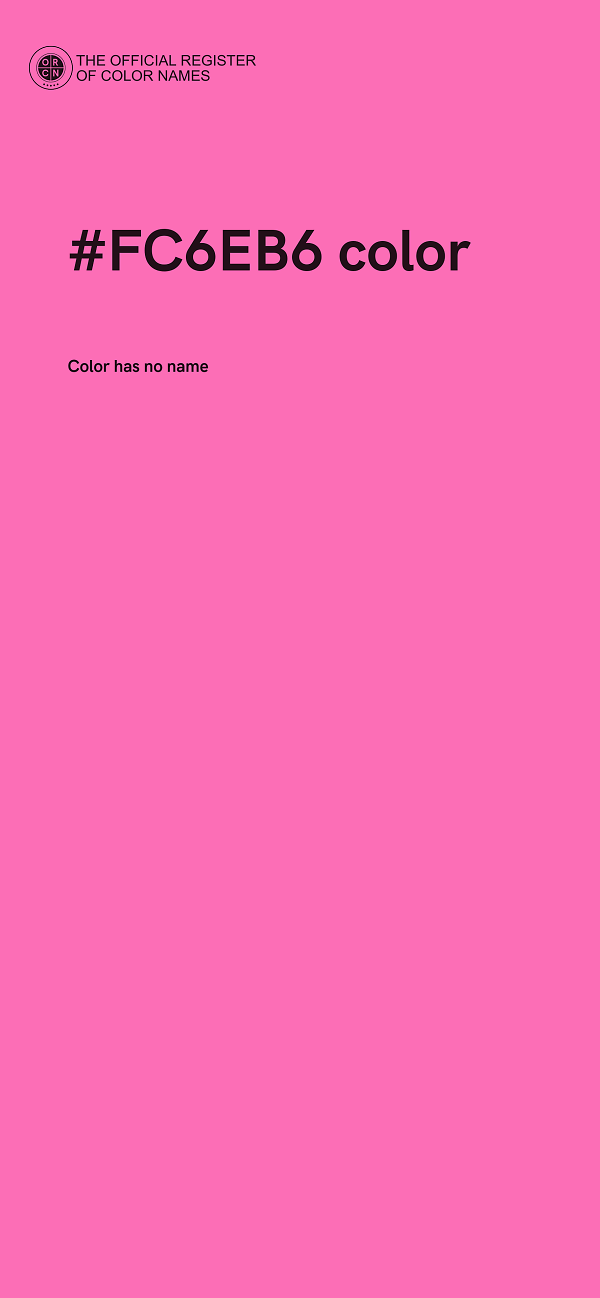 #FC6EB6 color image