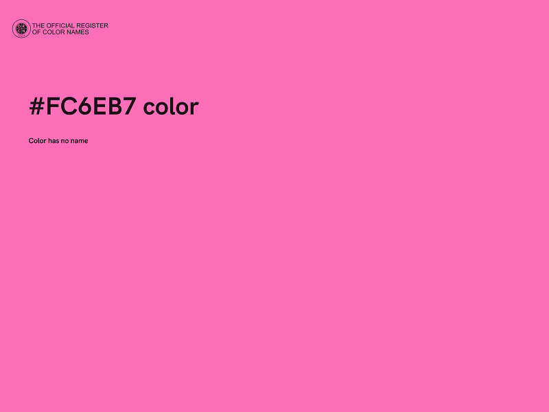 #FC6EB7 color image