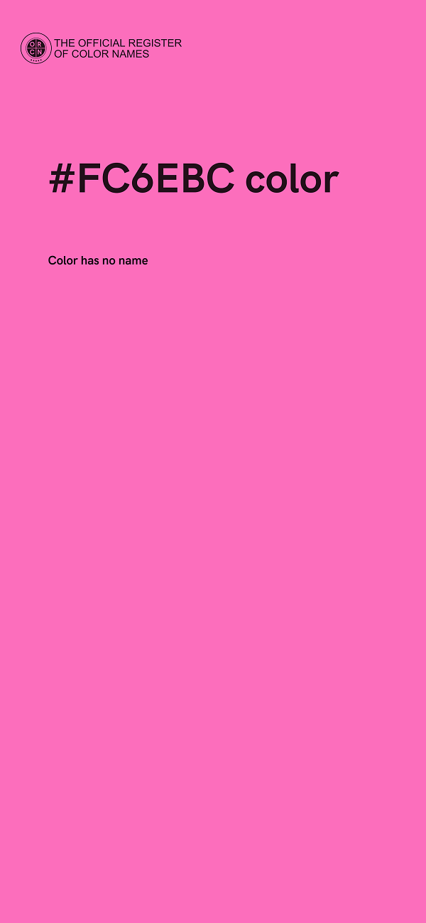 #FC6EBC color image