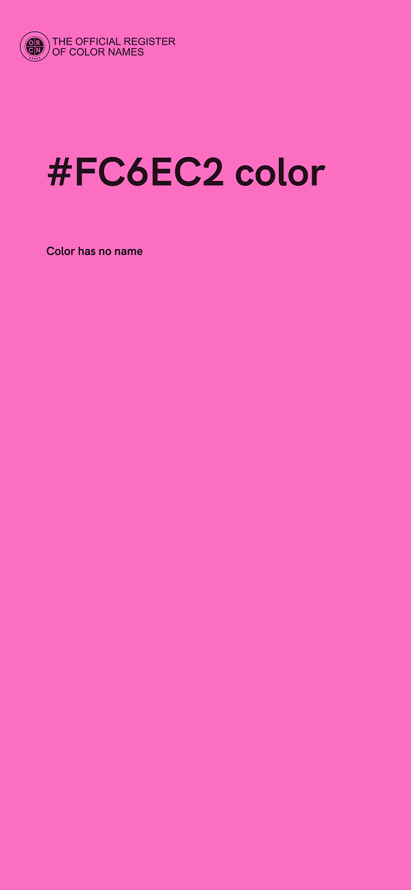 #FC6EC2 color image