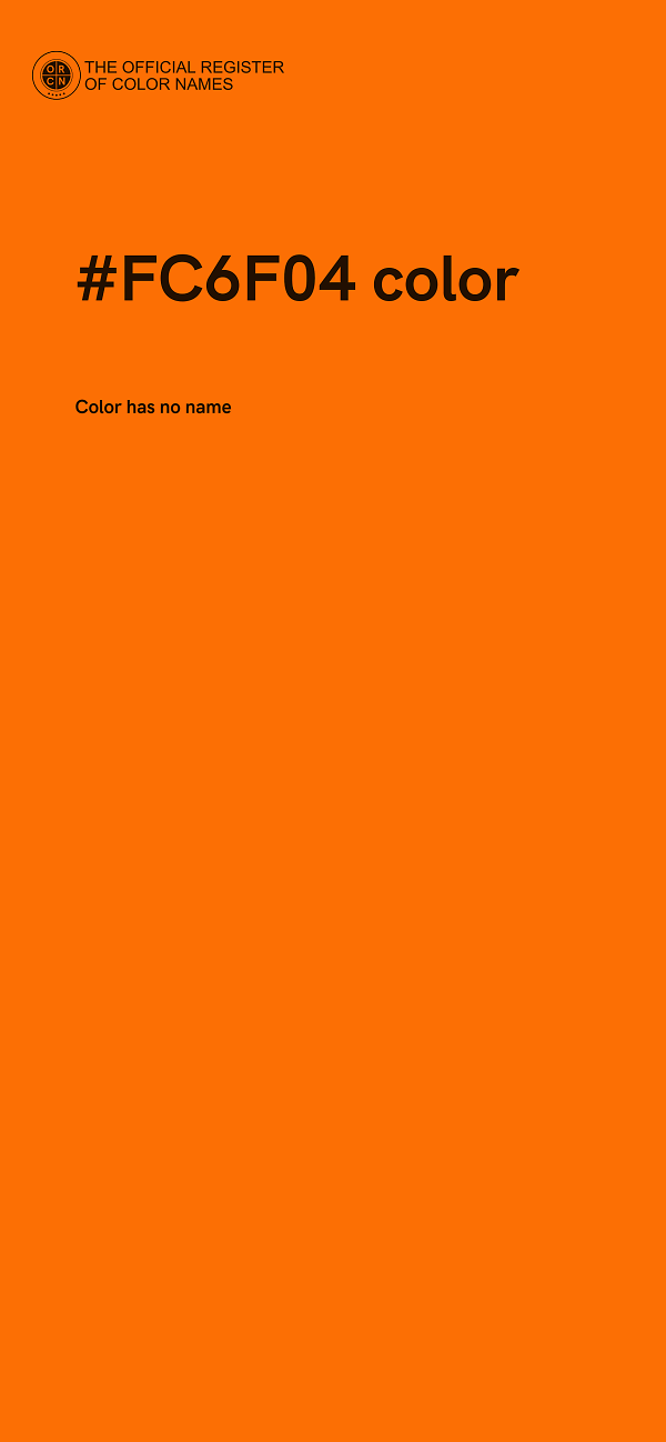 #FC6F04 color image