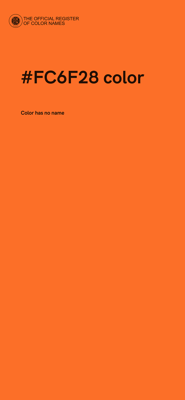 #FC6F28 color image