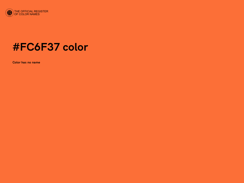 #FC6F37 color image