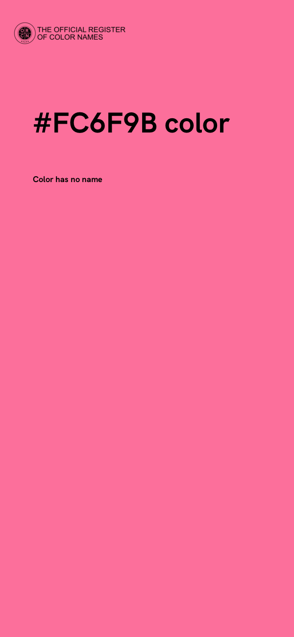 #FC6F9B color image
