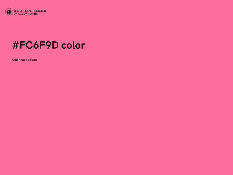 #FC6F9D color image