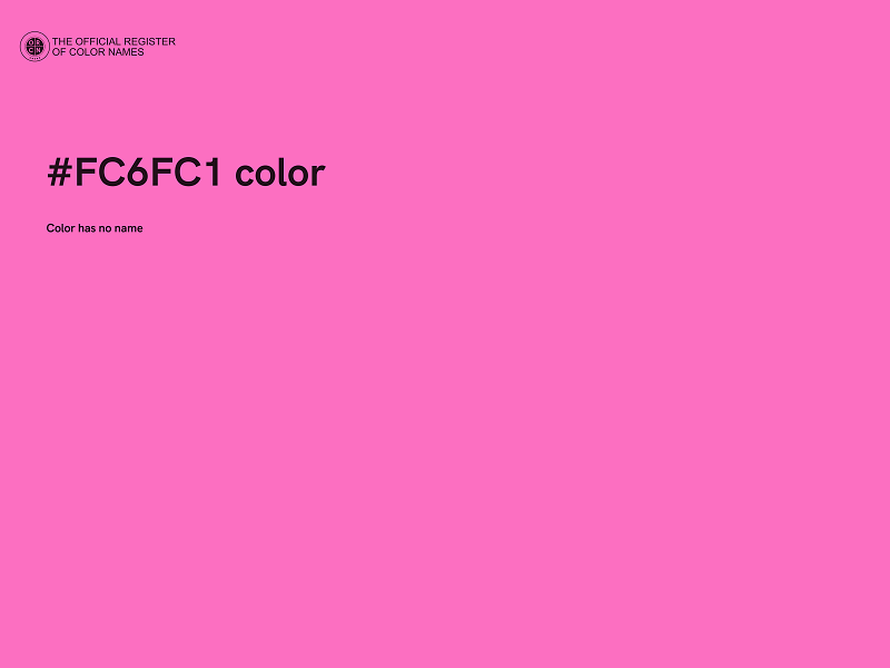 #FC6FC1 color image