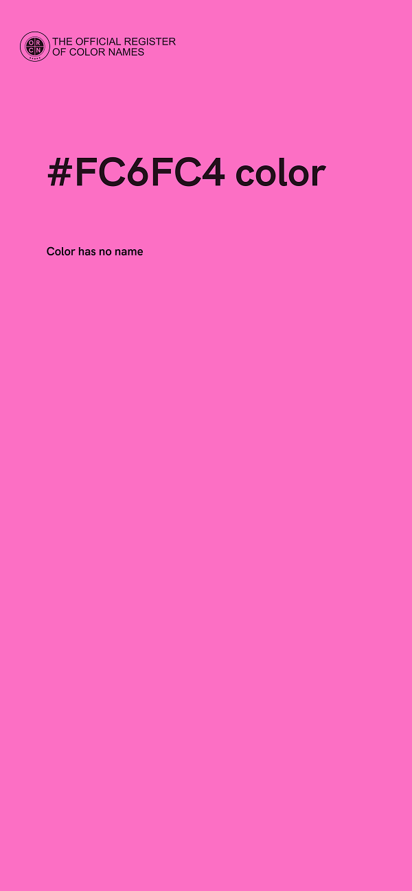 #FC6FC4 color image