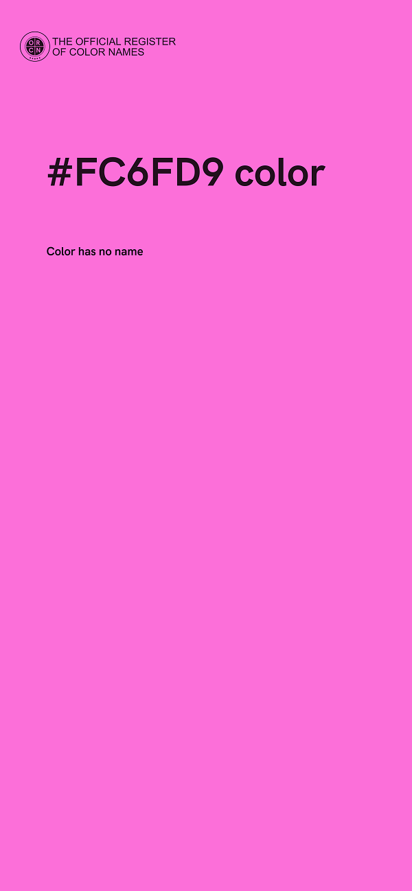 #FC6FD9 color image