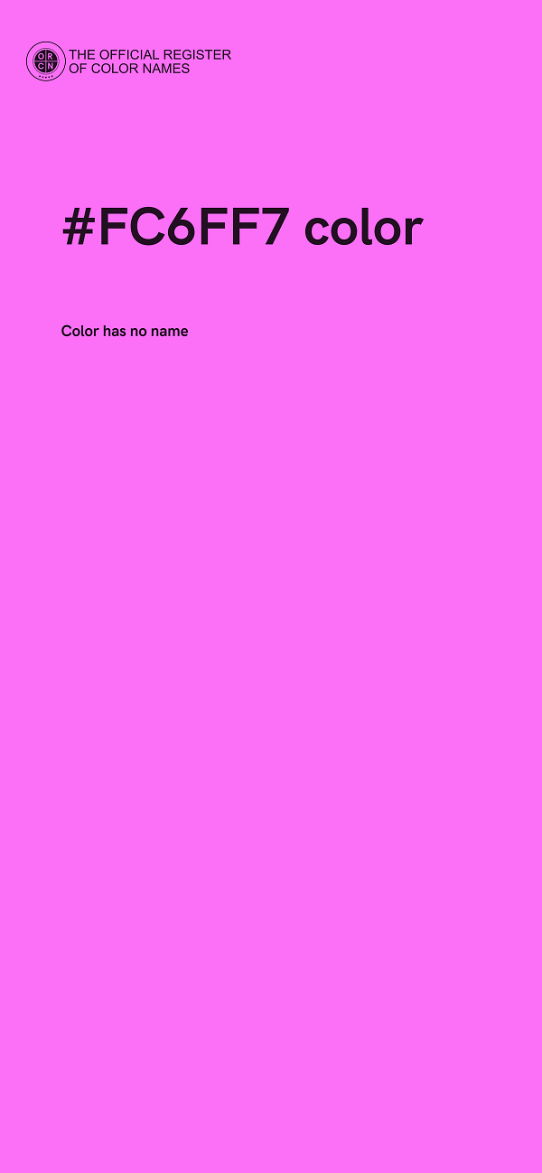 #FC6FF7 color image